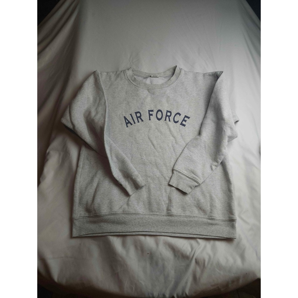 VTG US Air Force Crewneck Sweatshirt Gray PT Gear Mens Small